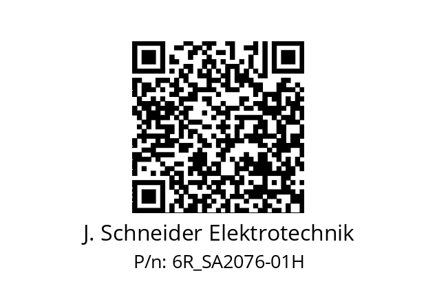   J. Schneider Elektrotechnik 6R_SA2076-01H