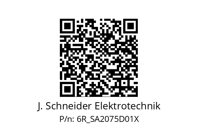   J. Schneider Elektrotechnik 6R_SA2075D01X