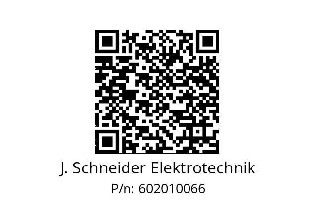   J. Schneider Elektrotechnik 602010066