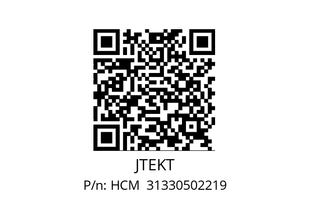   JTEKT HCM  31330502219