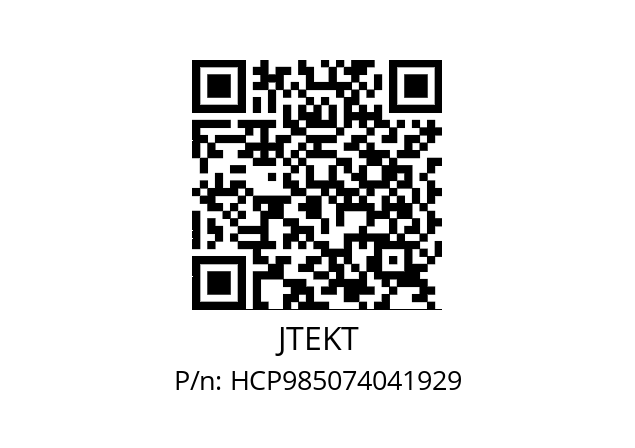   JTEKT HCP985074041929