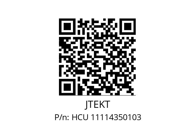   JTEKT HCU 11114350103