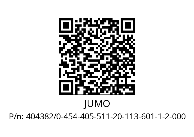   JUMO 404382/0-454-405-511-20-113-601-1-2-000