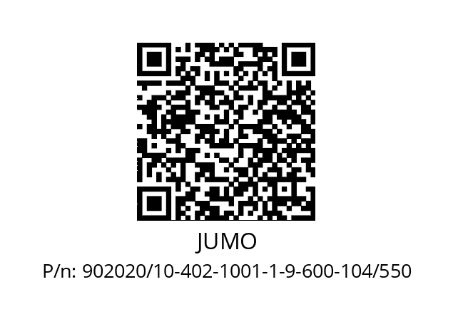   JUMO 902020/10-402-1001-1-9-600-104/550