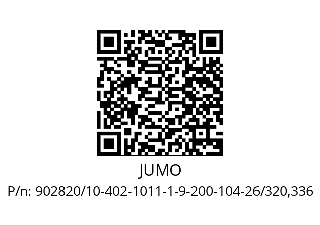   JUMO 902820/10-402-1011-1-9-200-104-26/320,336