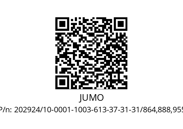   JUMO 202924/10-0001-1003-613-37-31-31/864,888,955