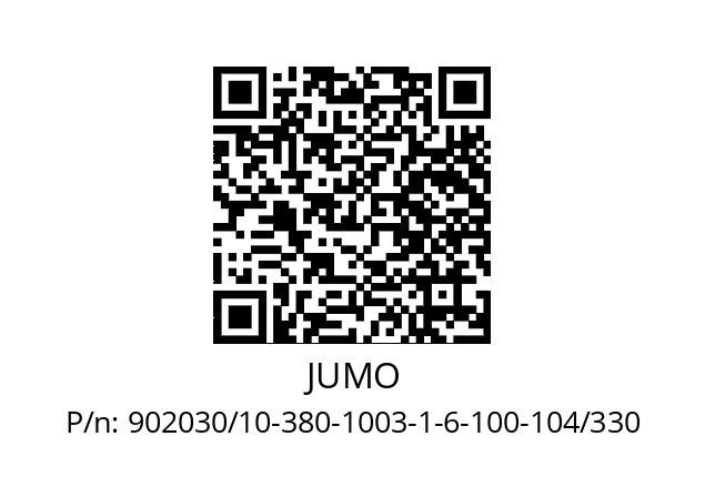   JUMO 902030/10-380-1003-1-6-100-104/330