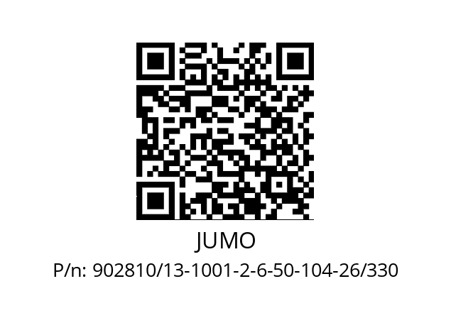   JUMO 902810/13-1001-2-6-50-104-26/330