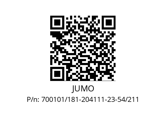   JUMO 700101/181-204111-23-54/211