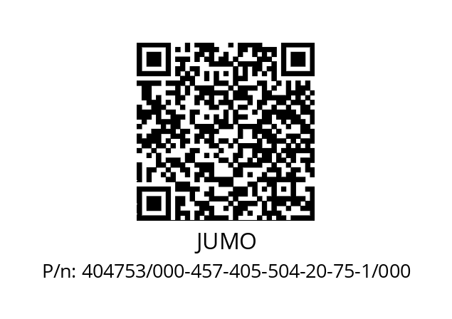   JUMO 404753/000-457-405-504-20-75-1/000