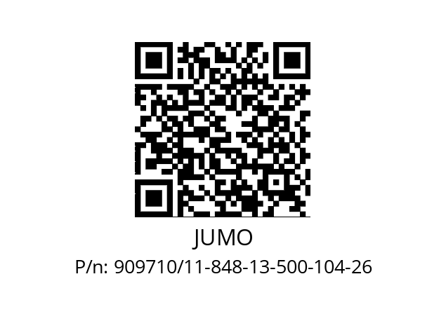   JUMO 909710/11-848-13-500-104-26