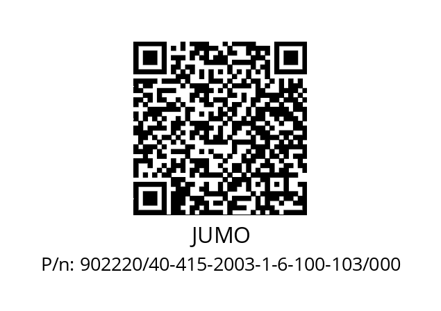   JUMO 902220/40-415-2003-1-6-100-103/000