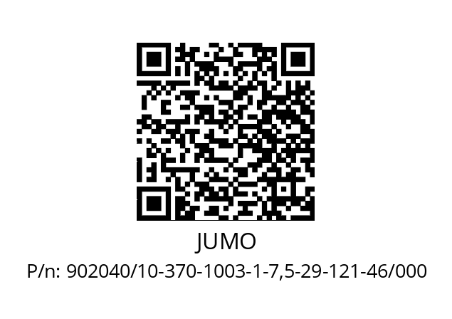   JUMO 902040/10-370-1003-1-7,5-29-121-46/000