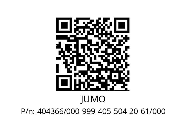   JUMO 404366/000-999-405-504-20-61/000