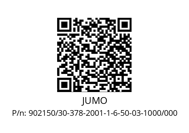   JUMO 902150/30-378-2001-1-6-50-03-1000/000