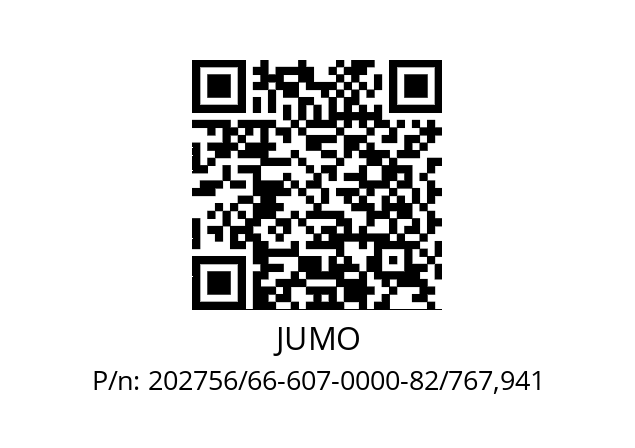   JUMO 202756/66-607-0000-82/767,941