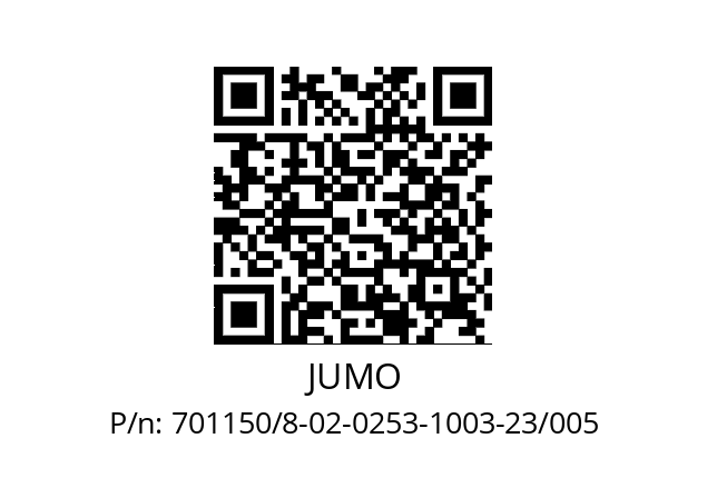   JUMO 701150/8-02-0253-1003-23/005