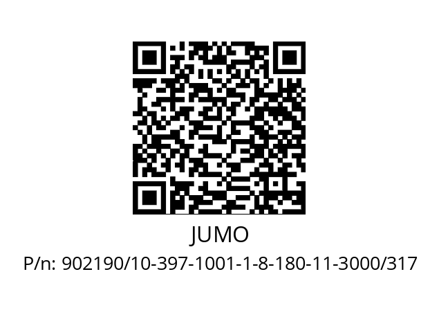   JUMO 902190/10-397-1001-1-8-180-11-3000/317