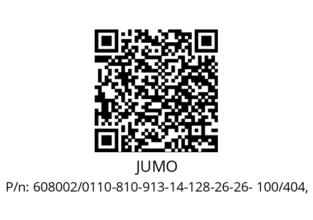   JUMO 608002/0110-810-913-14-128-26-26- 100/404,