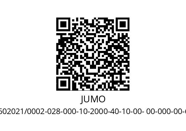   JUMO 602021/0002-028-000-10-2000-40-10-00- 00-000-00-6/000