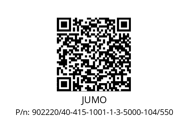   JUMO 902220/40-415-1001-1-3-5000-104/550