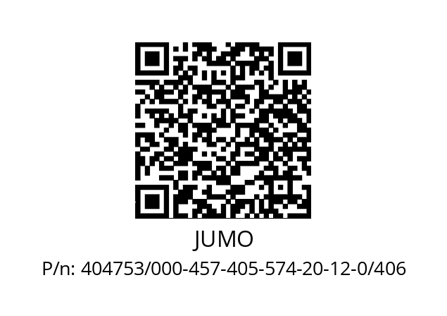   JUMO 404753/000-457-405-574-20-12-0/406