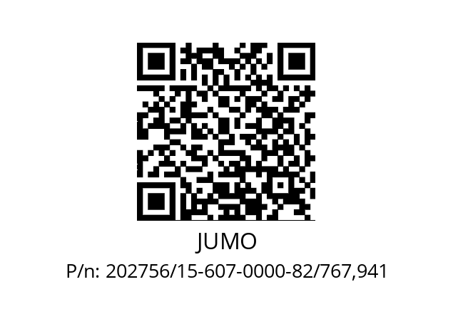   JUMO 202756/15-607-0000-82/767,941