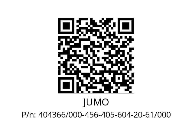   JUMO 404366/000-456-405-604-20-61/000