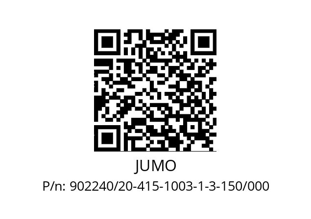   JUMO 902240/20-415-1003-1-3-150/000