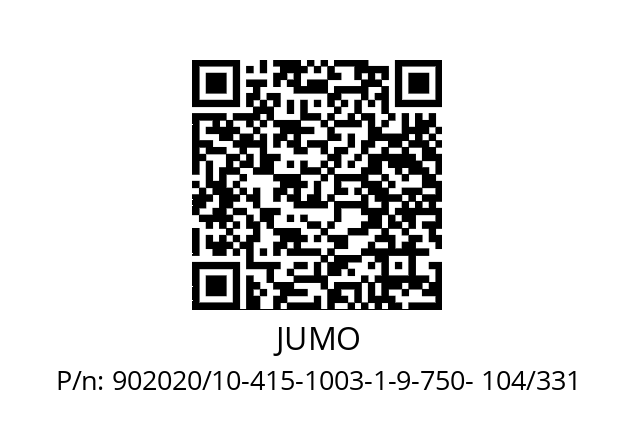   JUMO 902020/10-415-1003-1-9-750- 104/331