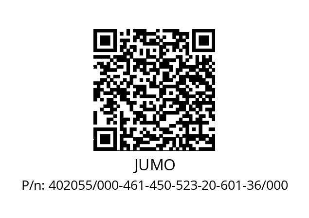   JUMO 402055/000-461-450-523-20-601-36/000