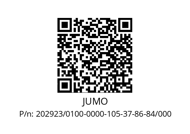   JUMO 202923/0100-0000-105-37-86-84/000