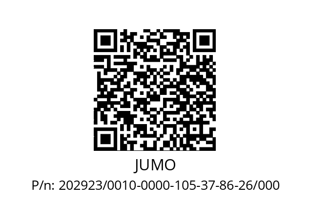   JUMO 202923/0010-0000-105-37-86-26/000