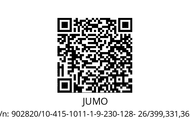   JUMO 902820/10-415-1011-1-9-230-128- 26/399,331,362,