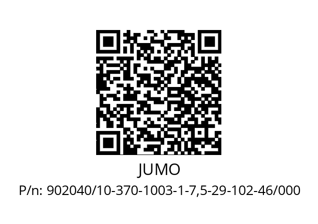   JUMO 902040/10-370-1003-1-7,5-29-102-46/000