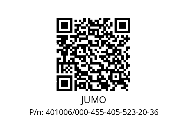   JUMO 401006/000-455-405-523-20-36