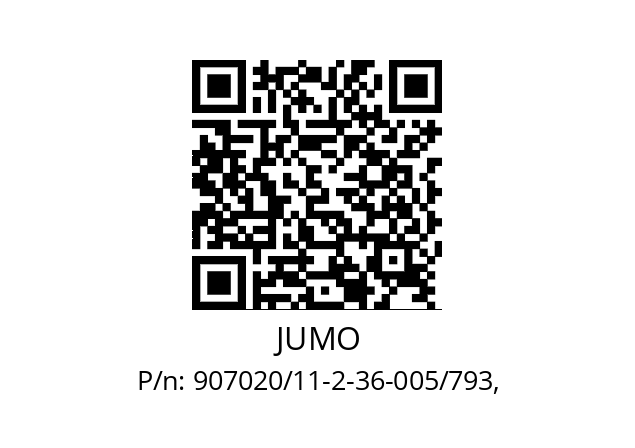   JUMO 907020/11-2-36-005/793,