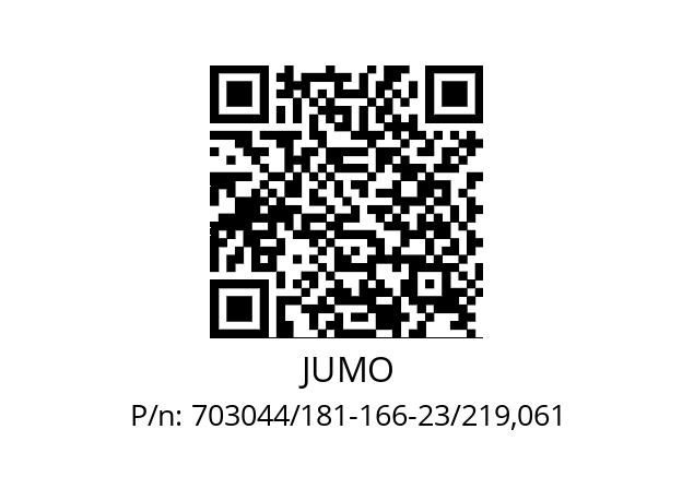   JUMO 703044/181-166-23/219,061