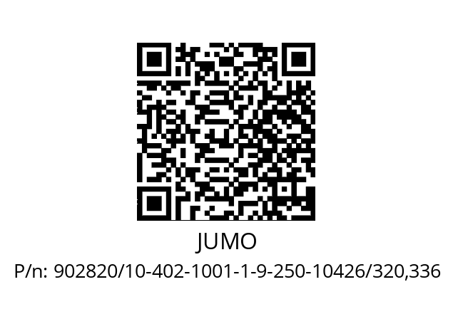   JUMO 902820/10-402-1001-1-9-250-10426/320,336