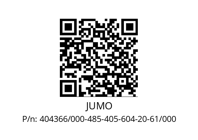   JUMO 404366/000-485-405-604-20-61/000