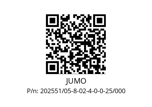   JUMO 202551/05-8-02-4-0-0-25/000