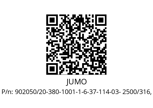   JUMO 902050/20-380-1001-1-6-37-114-03- 2500/316,