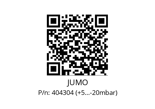   JUMO 404304 (+5...-20mbar)