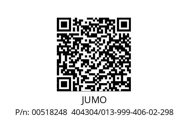   JUMO 00518248  404304/013-999-406-02-298