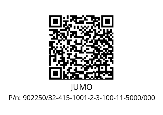   JUMO 902250/32-415-1001-2-3-100-11-5000/000