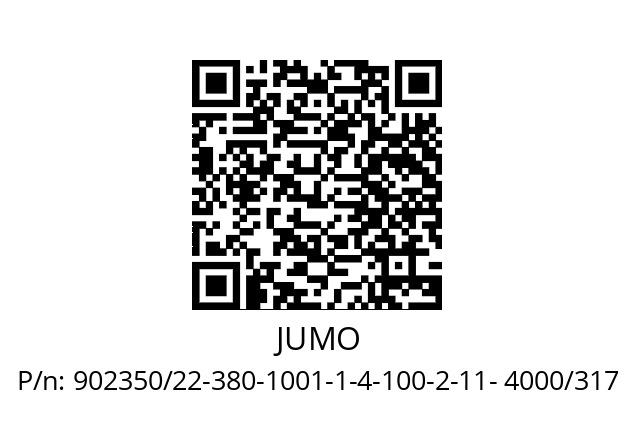   JUMO 902350/22-380-1001-1-4-100-2-11- 4000/317