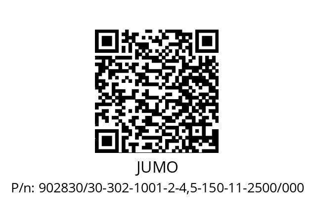   JUMO 902830/30-302-1001-2-4,5-150-11-2500/000