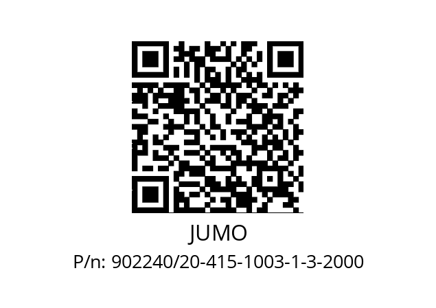   JUMO 902240/20-415-1003-1-3-2000