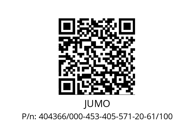   JUMO 404366/000-453-405-571-20-61/100