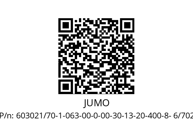   JUMO 603021/70-1-063-00-0-00-30-13-20-400-8- 6/702